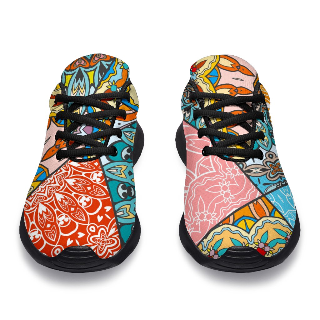 Patchwork Mandala Bohemian Pattern Print Sport Shoes GearFrost