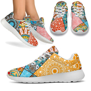 Patchwork Mandala Bohemian Pattern Print Sport Shoes GearFrost