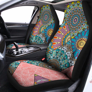 Patchwork Mandala Bohemian Pattern Print Universal Fit Car Seat Covers