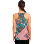 Patchwork Mandala Bohemian Pattern Print Women's Racerback Tank Top