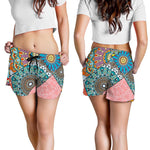 Patchwork Mandala Bohemian Pattern Print Women's Shorts