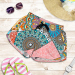 Patchwork Mandala Bohemian Pattern Print Women's Shorts