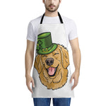 Patrick's Day Golden Retriever Print Apron