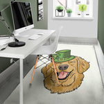 Patrick's Day Golden Retriever Print Area Rug