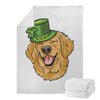 Patrick's Day Golden Retriever Print Blanket