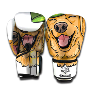 Patrick's Day Golden Retriever Print Boxing Gloves