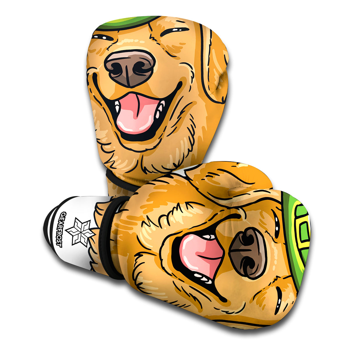 Patrick's Day Golden Retriever Print Boxing Gloves