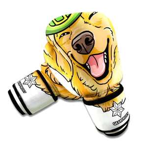 Patrick's Day Golden Retriever Print Boxing Gloves