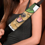 Patrick's Day Golden Retriever Print Car Seat Belt Covers