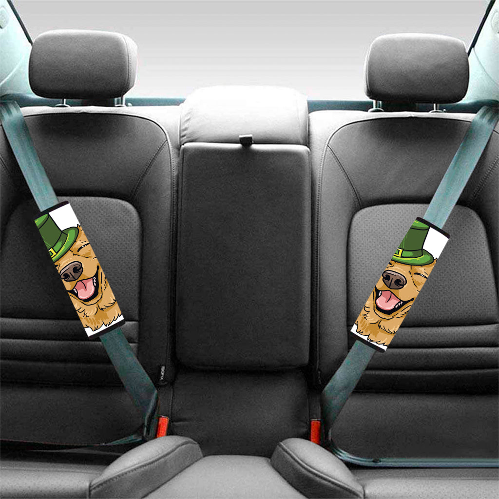 Patrick's Day Golden Retriever Print Car Seat Belt Covers