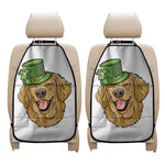 Patrick's Day Golden Retriever Print Car Seat Organizers