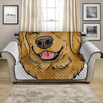 Patrick's Day Golden Retriever Print Loveseat Protector