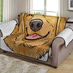 Patrick's Day Golden Retriever Print Loveseat Protector