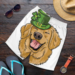 Patrick's Day Golden Retriever Print Men's Shorts