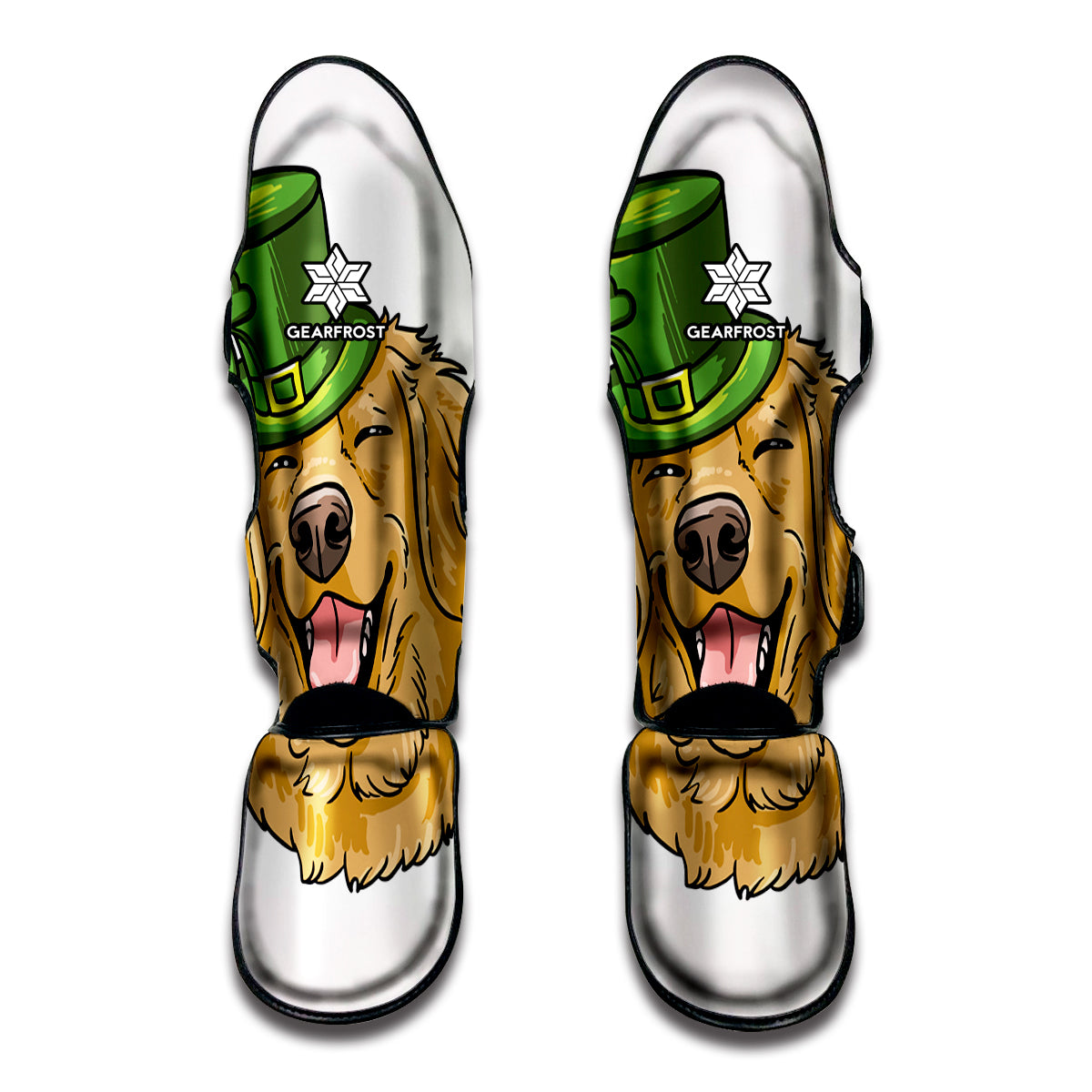 Patrick's Day Golden Retriever Print Muay Thai Shin Guard