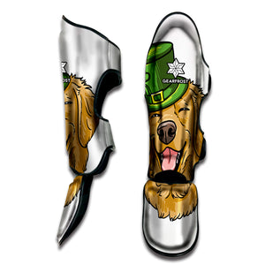 Patrick's Day Golden Retriever Print Muay Thai Shin Guard