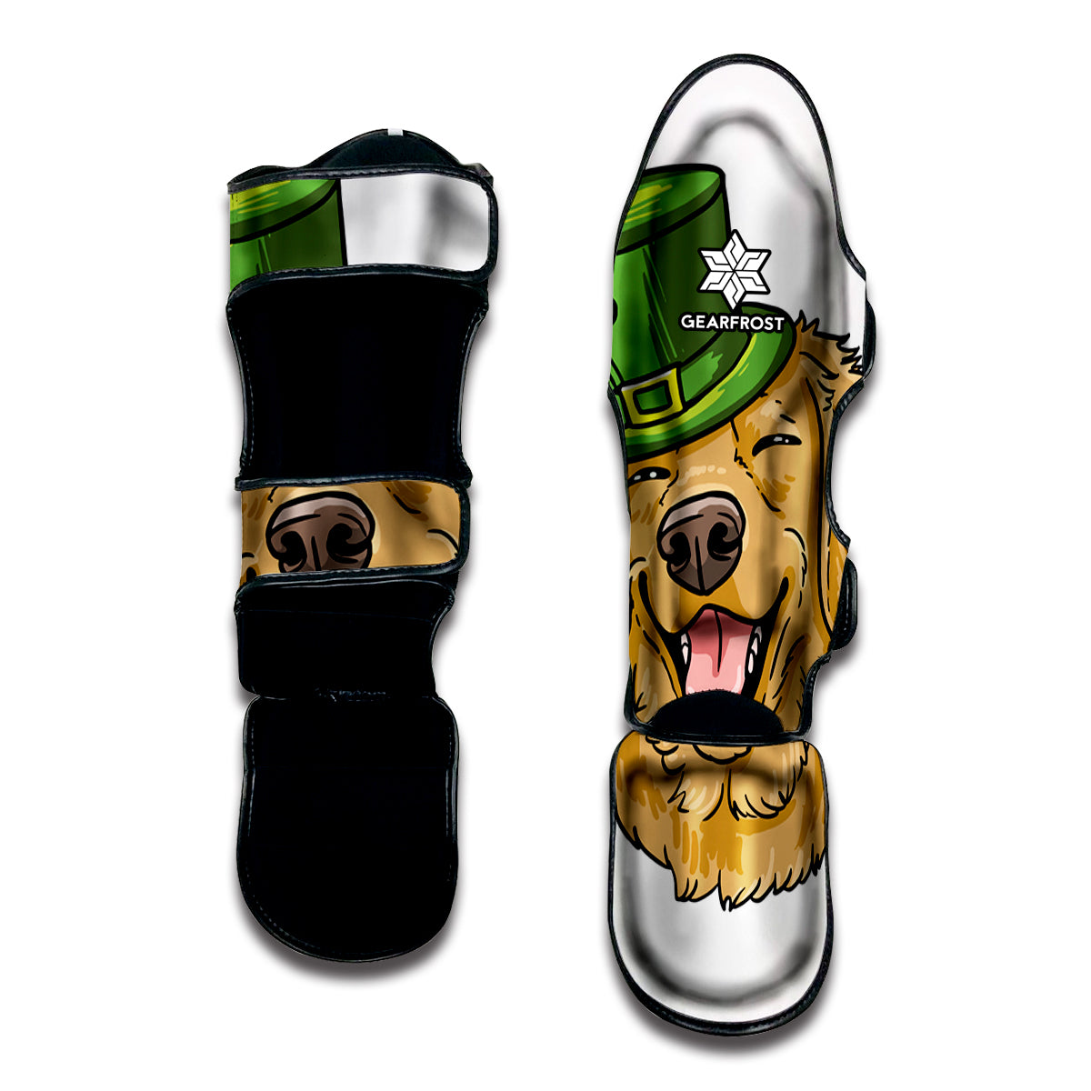 Patrick's Day Golden Retriever Print Muay Thai Shin Guard