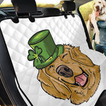 Patrick's Day Golden Retriever Print Pet Car Back Seat Cover