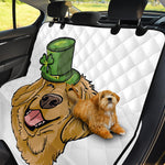 Patrick's Day Golden Retriever Print Pet Car Back Seat Cover