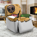 Patrick's Day Golden Retriever Print Recliner Slipcover