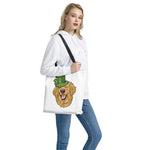 Patrick's Day Golden Retriever Print Tote Bag