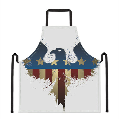 Patriotic American Eagle Print Apron