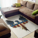 Patriotic American Eagle Print Area Rug