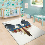 Patriotic American Eagle Print Area Rug