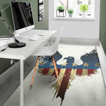 Patriotic American Eagle Print Area Rug