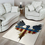 Patriotic American Eagle Print Area Rug