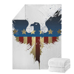 Patriotic American Eagle Print Blanket