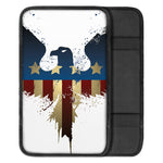 Patriotic American Eagle Print Car Center Console Cover