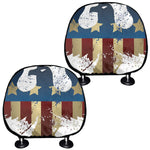 Patriotic American Eagle Print Car Headrest Covers