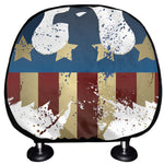 Patriotic American Eagle Print Car Headrest Covers