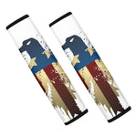 Patriotic American Eagle Print Car Seat Belt Covers
