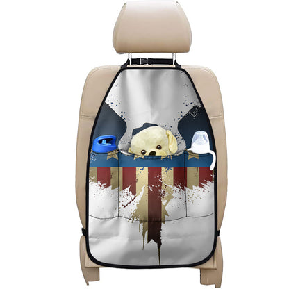 Patriotic American Eagle Print Car Seat Organizers