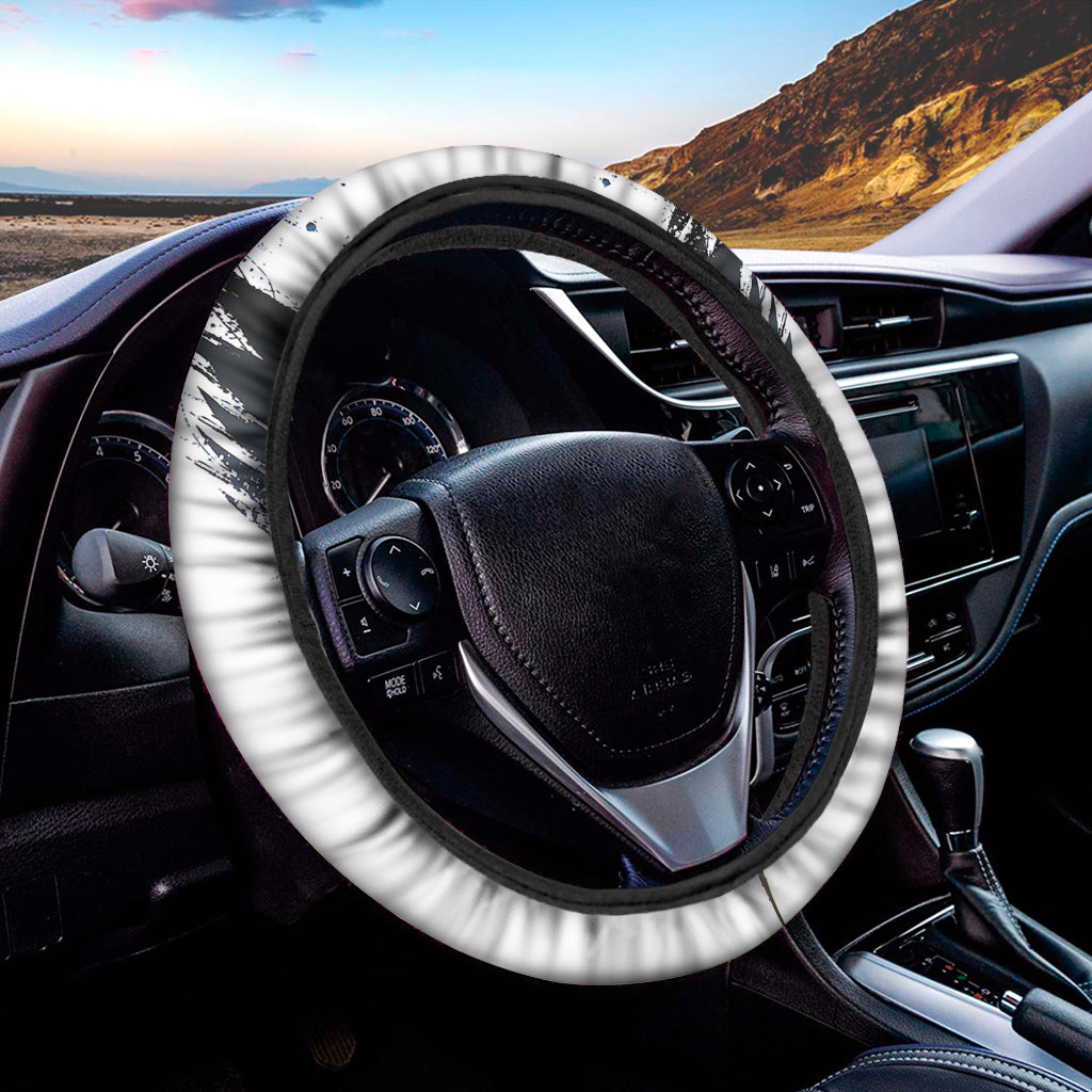 Patriotic American Eagle Print Car Steering Wheel Cover