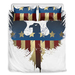 Patriotic American Eagle Print Duvet Cover Bedding Set