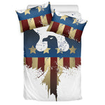 Patriotic American Eagle Print Duvet Cover Bedding Set
