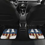Patriotic American Eagle Print Front and Back Car Floor Mats