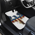 Patriotic American Eagle Print Front and Back Car Floor Mats