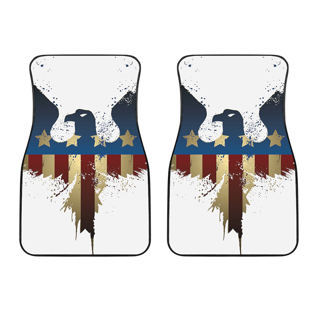 Patriotic American Eagle Print Front Car Floor Mats