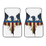 Patriotic American Eagle Print Front Car Floor Mats