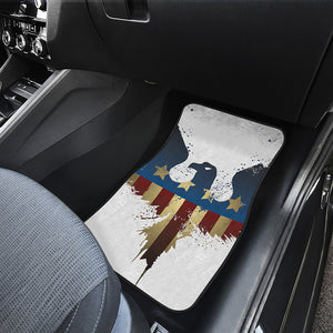 Patriotic American Eagle Print Front Car Floor Mats