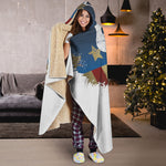 Patriotic American Eagle Print Hooded Blanket