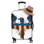Patriotic American Eagle Print Luggage Cover