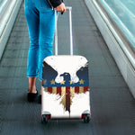 Patriotic American Eagle Print Luggage Cover
