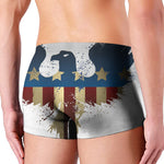 Patriotic American Eagle Print Men's Boxer Briefs
