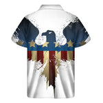 Patriotic American Eagle Print Men's Short Sleeve Shirt