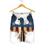 Patriotic American Eagle Print Men's Shorts